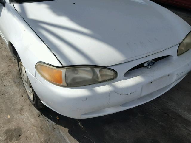 3FAFP13P71R182596 - 2001 FORD ESCORT WHITE photo 9