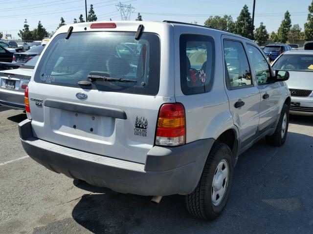 1FMYU02163KB35548 - 2003 FORD ESCAPE XLS SILVER photo 4