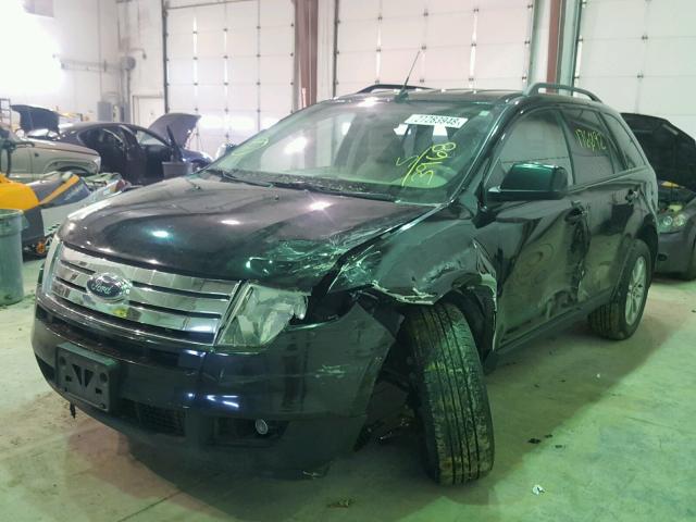 2FMDK48C87BA93968 - 2007 FORD EDGE SEL BLACK photo 2