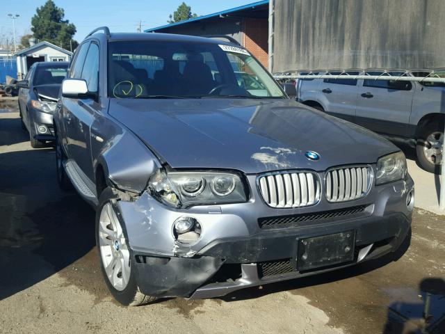 WBXPC93478WJ08619 - 2008 BMW X3 3.0SI SILVER photo 1