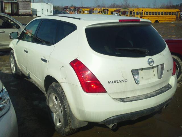 JN8AZ08W75W414646 - 2005 NISSAN MURANO SL WHITE photo 3