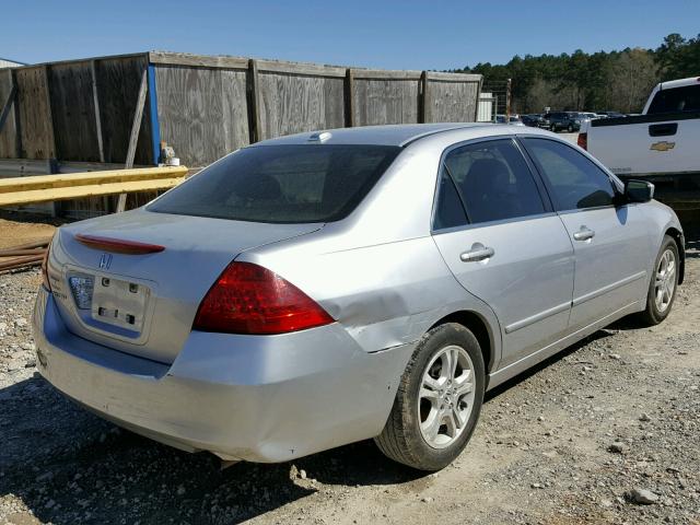 JHMCM56896C008051 - 2006 HONDA ACCORD EX SILVER photo 4