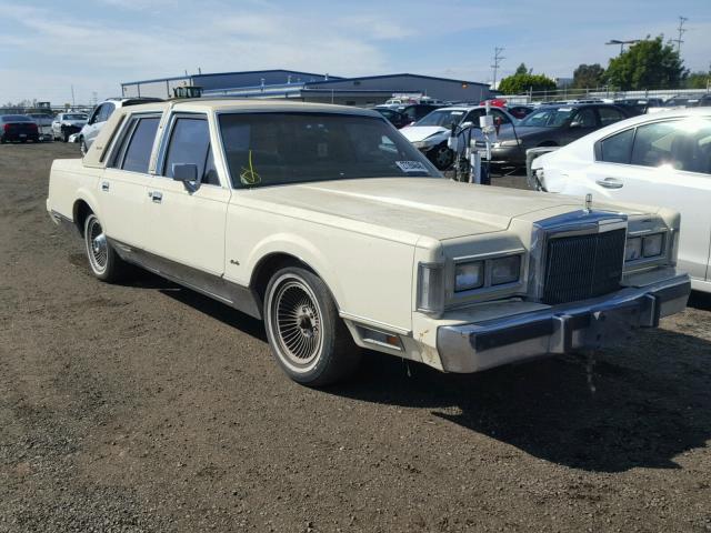 1LNBM81F3KY747557 - 1989 LINCOLN TOWN CAR CREAM photo 1