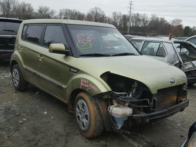 KNDJT2A54D7531295 - 2013 KIA SOUL GREEN photo 1