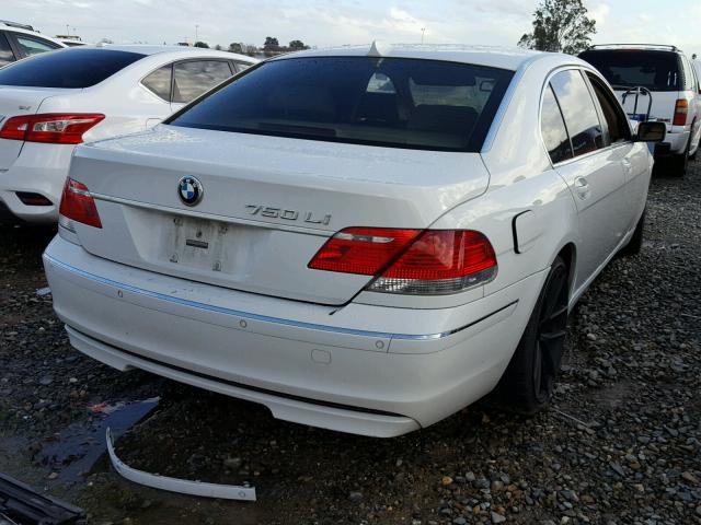 WBAHN835X6DT27112 - 2006 BMW 750 LI WHITE photo 4