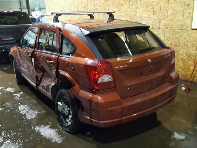 1B3CB3HA8AD546305 - 2010 DODGE CALIBER MA ORANGE photo 3