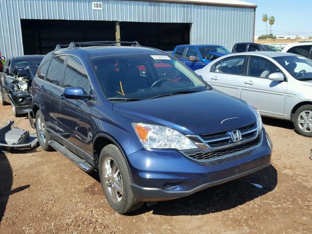 5J6RE3H79BL039547 - 2011 HONDA CR-V EXL BLUE photo 1