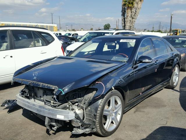 WDDNG71X98A163392 - 2008 MERCEDES-BENZ S 550 BLACK photo 2