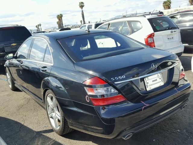 WDDNG71X98A163392 - 2008 MERCEDES-BENZ S 550 BLACK photo 3