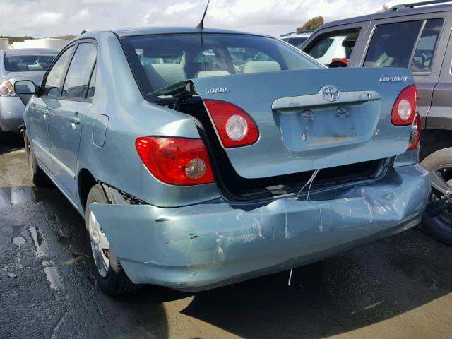 1NXBR32E67Z811342 - 2007 TOYOTA COROLLA CE BLUE photo 3