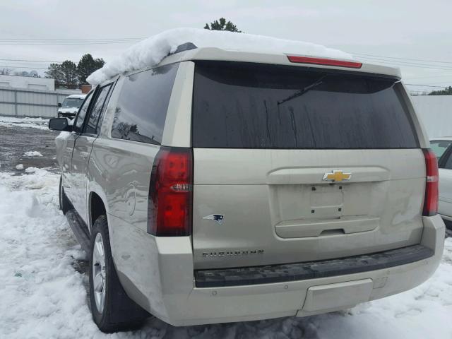 1GNSKJKC5FR635677 - 2015 CHEVROLET SUBURBAN K SILVER photo 3