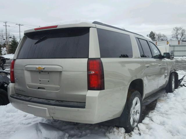 1GNSKJKC5FR635677 - 2015 CHEVROLET SUBURBAN K SILVER photo 4