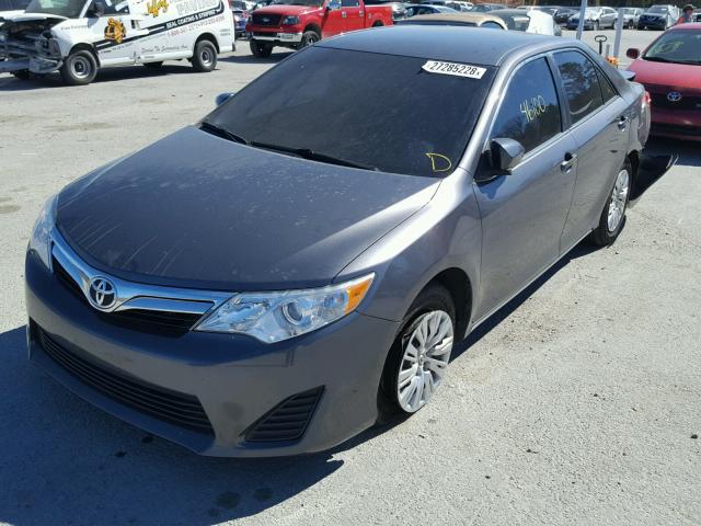 4T1BF1FK3EU778567 - 2014 TOYOTA CAMRY L GRAY photo 2