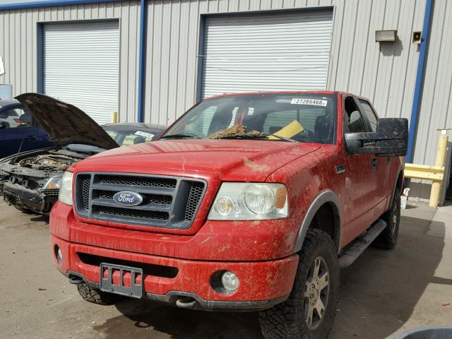 1FTPW14588KC20334 - 2008 FORD F150 SUPER RED photo 2