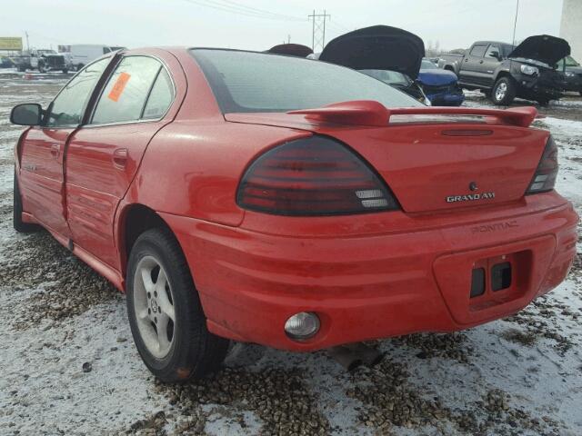 1G2NF52TX1M572636 - 2001 PONTIAC GRAND AM S წითელი ფოტო 3