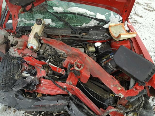 1G2NF52TX1M572636 - 2001 PONTIAC GRAND AM S RED photo 7