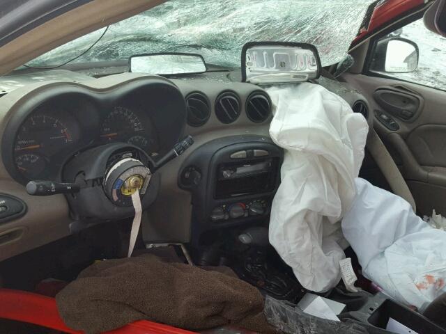 1G2NF52TX1M572636 - 2001 PONTIAC GRAND AM S წითელი ფოტო 9