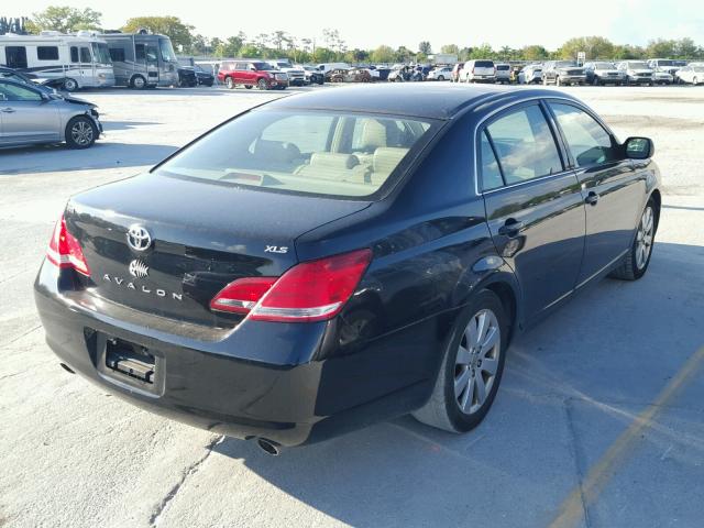 4T1BK36B27U168721 - 2007 TOYOTA AVALON XL BLACK photo 4