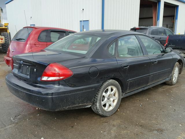 1FAHP53U17A102203 - 2007 FORD TAURUS SE BLACK photo 4