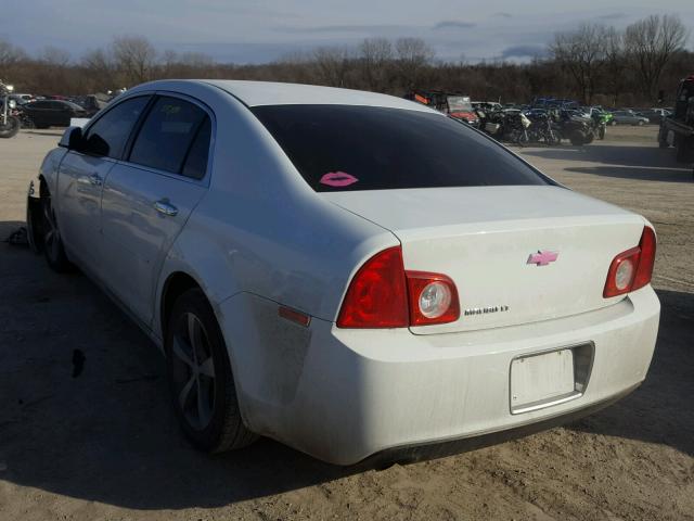 1G1ZC5E03CF165023 - 2012 CHEVROLET MALIBU 1LT WHITE photo 3