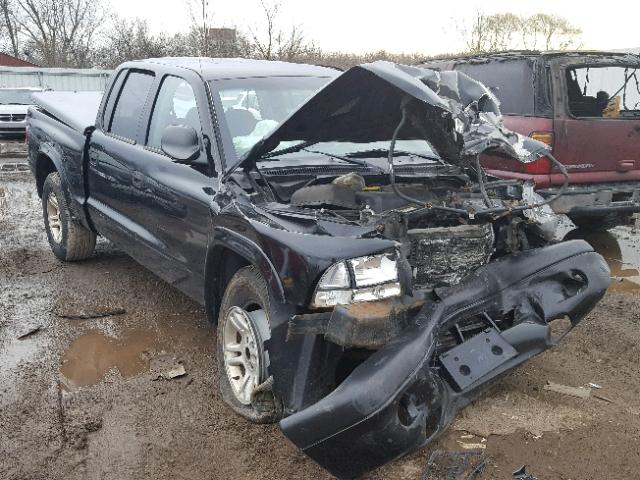 1D7HL38N43S170324 - 2003 DODGE DAKOTA QUA BLACK photo 1