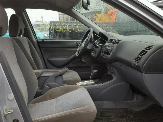 2HGES16375H598177 - 2005 HONDA CIVIC DX V SILVER photo 5