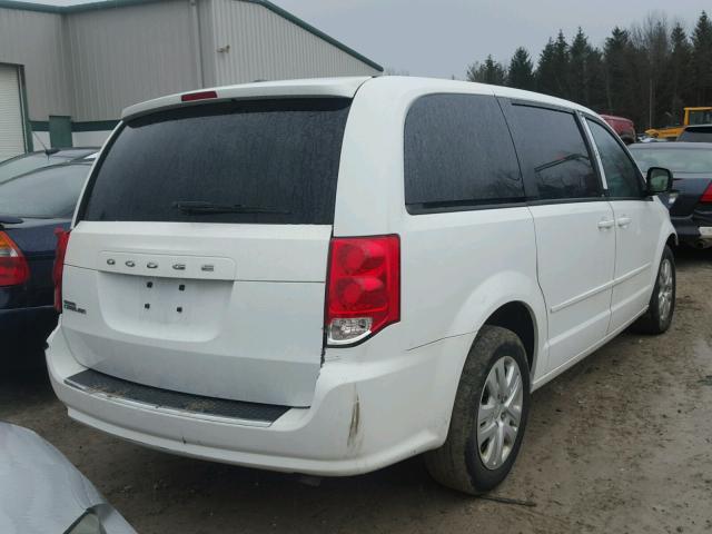 2C4RDGBG0ER105665 - 2014 DODGE GRAND CARA WHITE photo 4