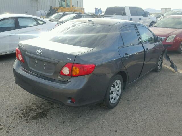 1NXBU4EEXAZ362299 - 2010 TOYOTA COROLLA BA CHARCOAL photo 4