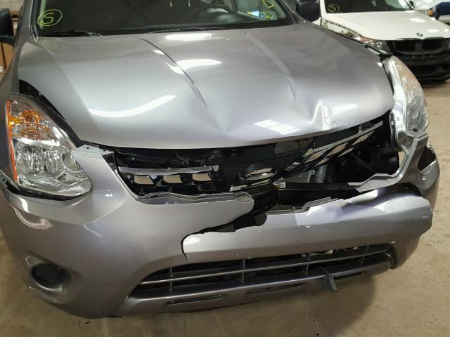 JN8AS5MV6DW654333 - 2013 NISSAN ROGUE S SILVER photo 9