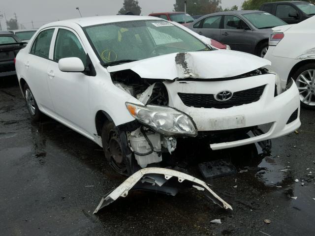 1NXBU40E39Z124670 - 2009 TOYOTA COROLLA BA WHITE photo 1