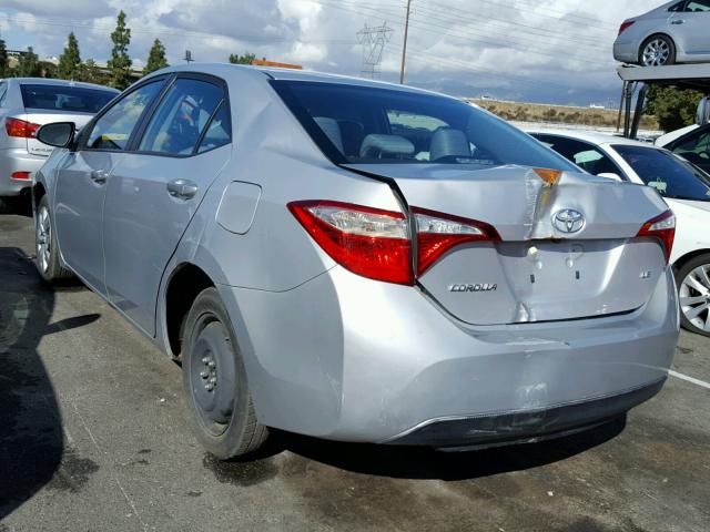 5YFBURHE7FP283898 - 2015 TOYOTA COROLLA L SILVER photo 3