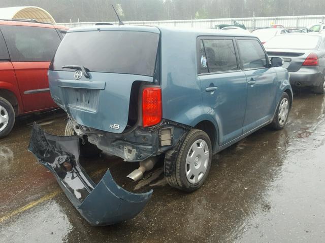 JTLKE50E281027794 - 2008 SCION XB BLUE photo 4