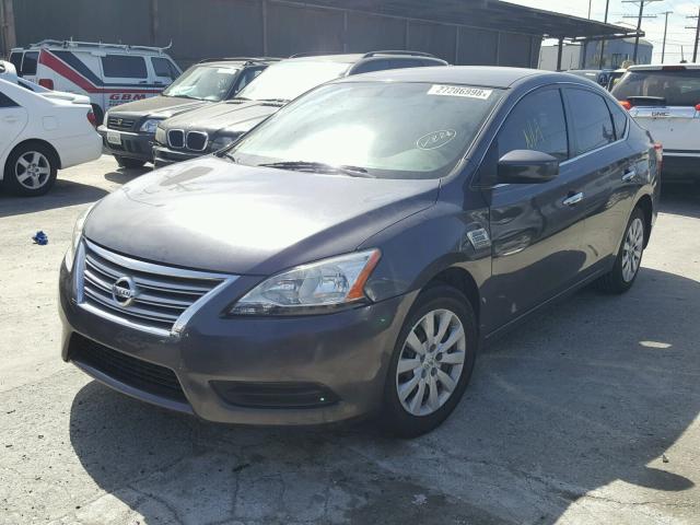 3N1AB7AP6DL774137 - 2013 NISSAN SENTRA S GRAY photo 2