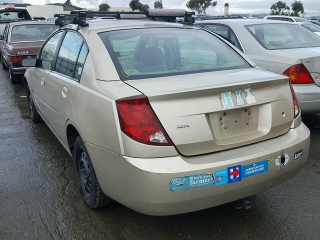 1G8AJ52F54Z107282 - 2004 SATURN ION LEVEL GOLD photo 3