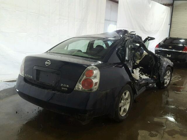 1N4AL11D46N352471 - 2006 NISSAN ALTIMA S BLUE photo 4