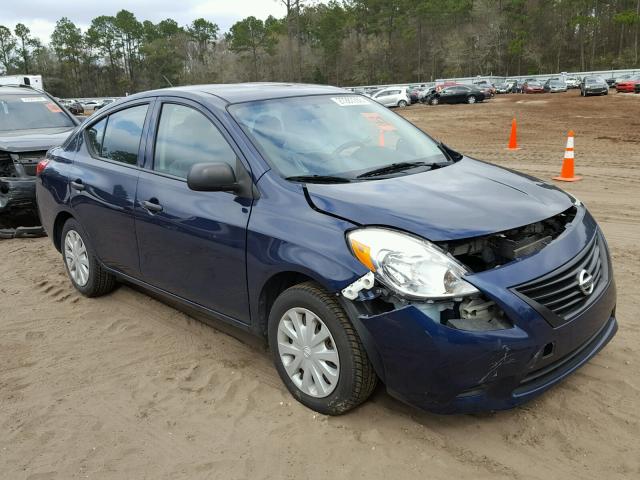 3N1CN7AP4DL865486 - 2013 NISSAN VERSA S BLUE photo 1