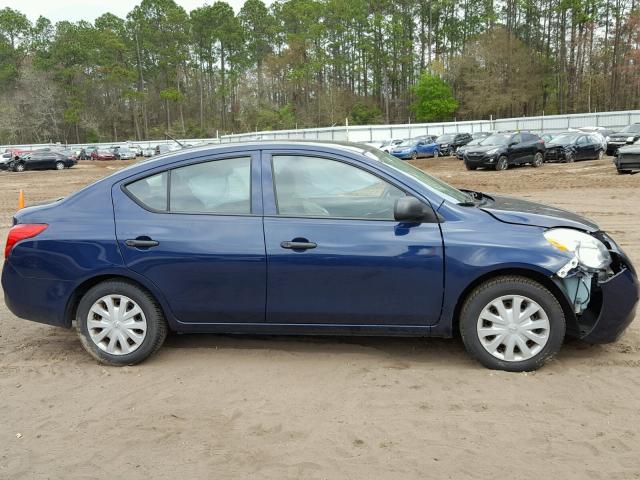 3N1CN7AP4DL865486 - 2013 NISSAN VERSA S BLUE photo 10