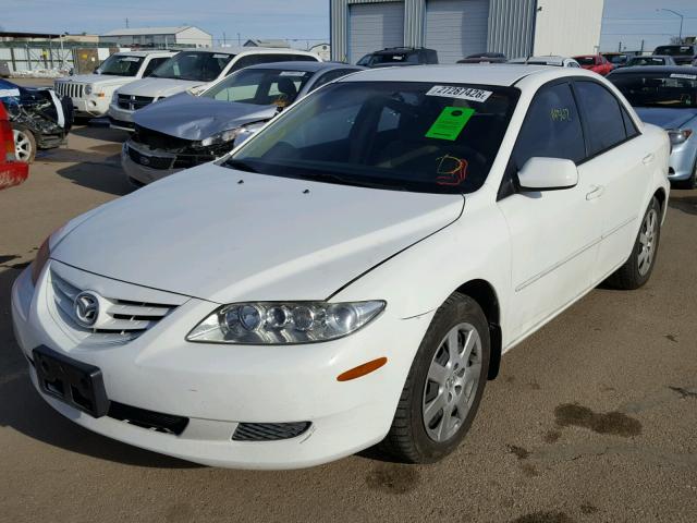 1YVHP80CX55M15693 - 2005 MAZDA 6 I WHITE photo 2