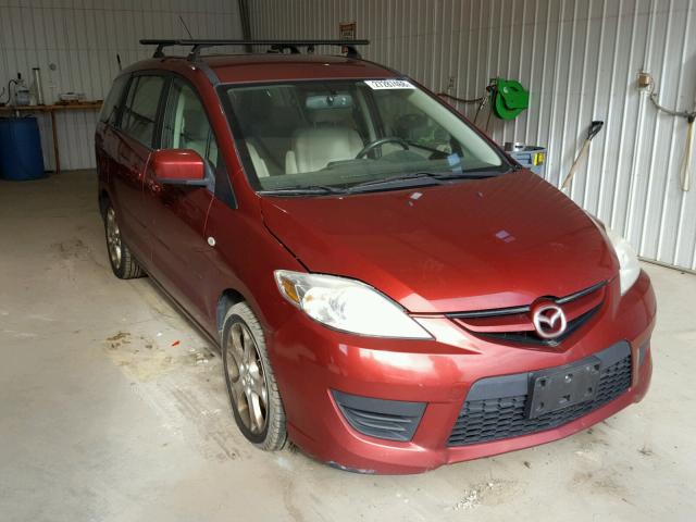 JM1CR29L680324674 - 2008 MAZDA 5 RED photo 1