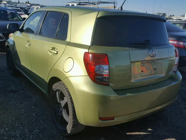 JTKKU10489J050313 - 2009 TOYOTA SCION XD GREEN photo 3