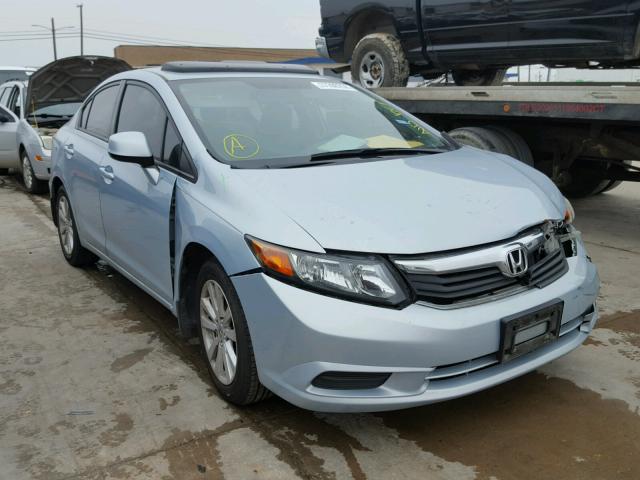 19XFB2F84CE024567 - 2012 HONDA CIVIC EX BLUE photo 1