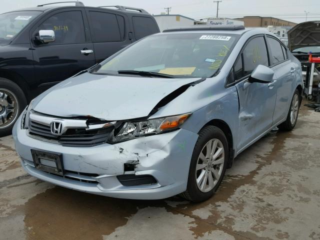 19XFB2F84CE024567 - 2012 HONDA CIVIC EX BLUE photo 2