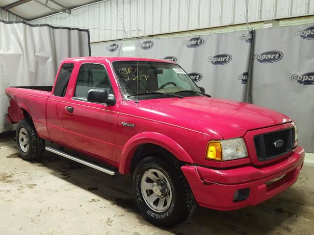 1FTYR44U05PA17487 - 2005 FORD RANGER SUP RED photo 1