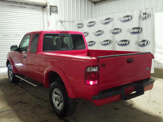 1FTYR44U05PA17487 - 2005 FORD RANGER SUP RED photo 3