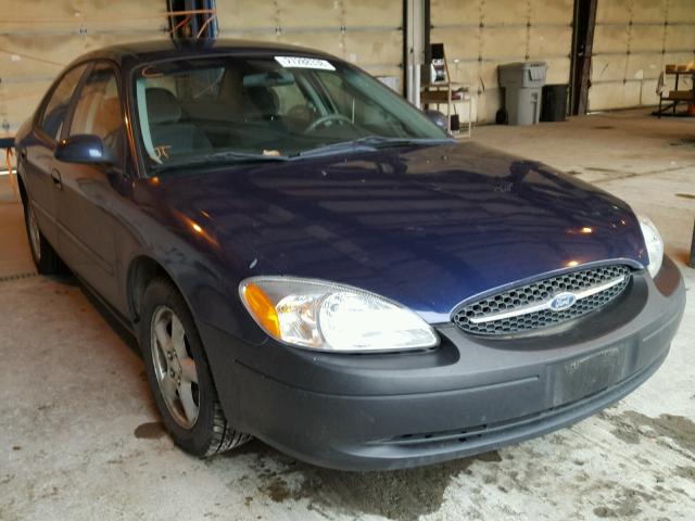 1FAFP53U22G146580 - 2002 FORD TAURUS SE BLUE photo 1