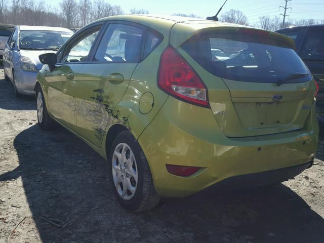 3FADP4EJ4BM103675 - 2011 FORD FIESTA SE GREEN photo 3