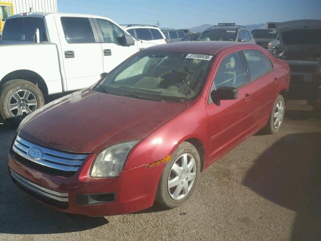 3FAHP06Z27R252997 - 2007 FORD FUSION S RED photo 2