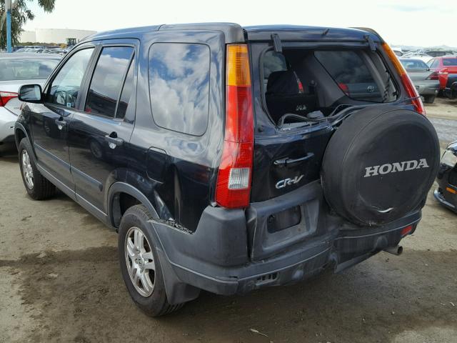 SHSRD78854U253345 - 2004 HONDA CR-V EX BLACK photo 3