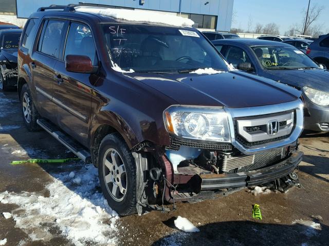 5FNYF4H99BB012521 - 2011 HONDA PILOT TOUR MAROON photo 1