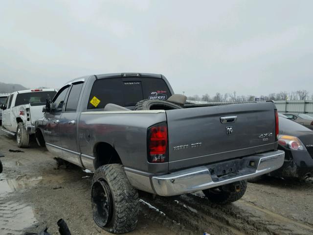 3D7KS28C75G703407 - 2005 DODGE RAM 2500 S GRAY photo 3